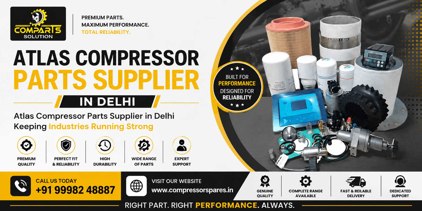 Atlas Compressor Parts Supplier in Delhi