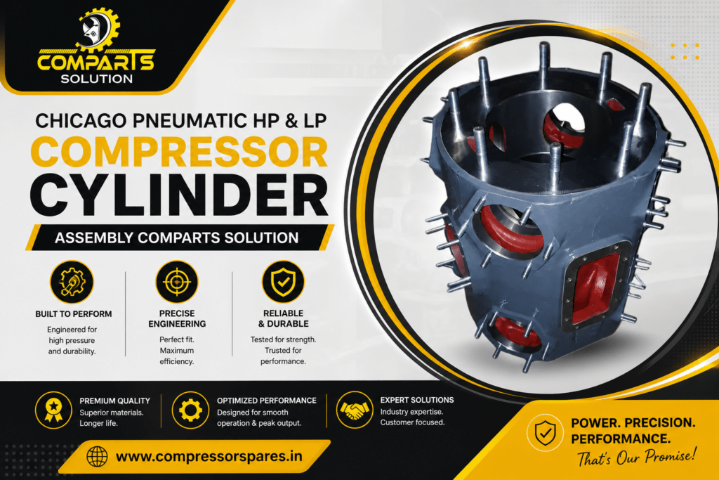 Chicago Pneumatic HP & LP Compressor Cylinder Assembly Comparts Solution