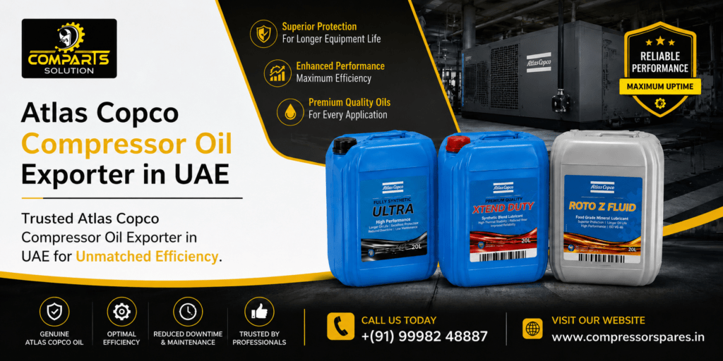 Atlas Copco Compressor Oil Exporter in UAE