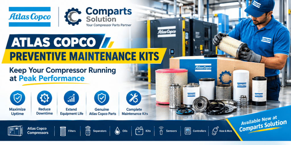 Atlas Copco Compressor Preventive Maintenance Kits & Spare Parts